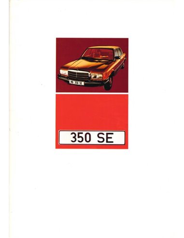 1972 MERCEDES BENZ S KLASSE BROCHURE NEDERLANDS