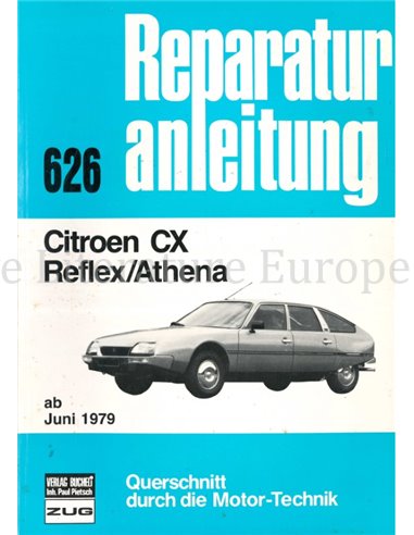 FROM JUNE 1979,  CITROEN CX REFLEX / ATHENA, HANDBOOK GERMAN
