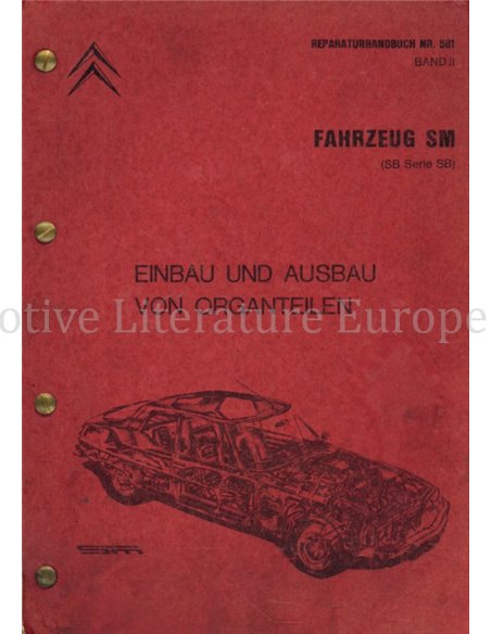 CITROÉN SM, IN- EN UITBOUW VAN ONDERDELEN (SERIE SB), VRAAGBAAK DUITS DEEL II