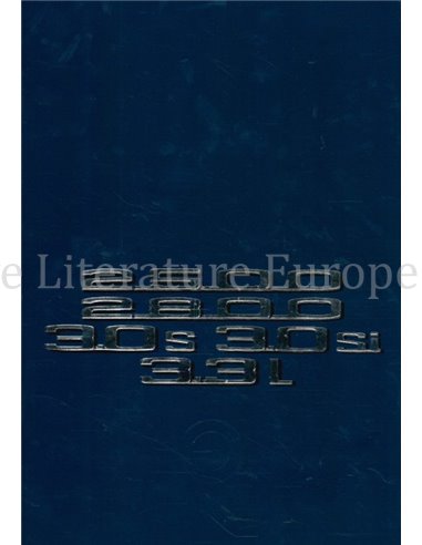 1974 BMW 2500 | 2800 | 3.0S | 3.0SI | 3.3L PROSPEKT NIEDERLÄNDISCH