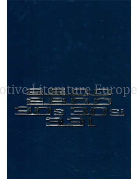 1974 BMW 2500 | 2800 | 3.0S | 3.0SI | 3.3L BROCHURE DUTCH