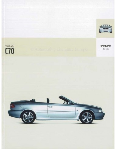 2004 VOLVO C70 CABRIOLET PROSPEKT NIEDERLÄNDISCH