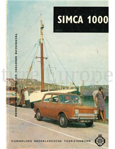 SIMCA 1000, TECHNISCHE GEGEVENS EN PRAKTISCHE WENKEN