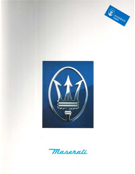 1995 MASERATI GENEVA PRESSKIT ENGLISH