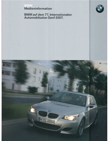 2007 BMW GENEVA HARDBACK PRESSKIT GERMAN