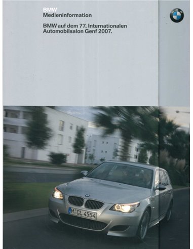 2007 BMW GENF HARDCOVER PRESSEMAPPE DEUTSCH