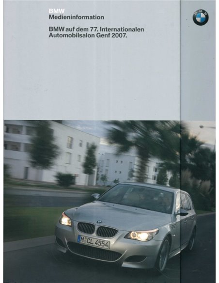 2007 BMW GENÈVE HARDCOVER PERSMAP DUITS