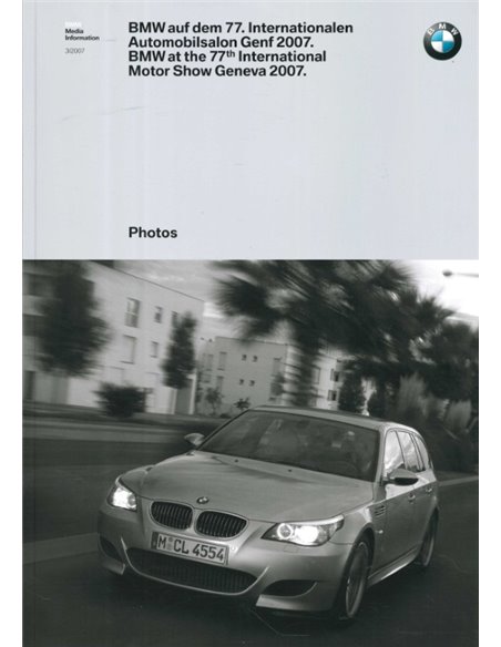 2007 BMW GENEVA HARDBACK PRESSKIT GERMAN