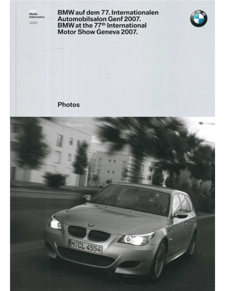 2007 BMW GENF HARDCOVER PRESSEMAPPE DEUTSCH