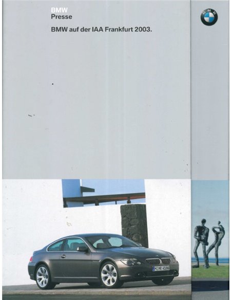 2003 BMW FRANKFURT HARDCOVER PRESSEMAPPE DEUTSCH
