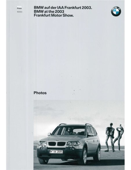 2003 BMW FRANKFURT HARDCOVER PRESSEMAPPE DEUTSCH