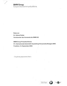 2005 BMW FRANKFURT HARDCOVER PERSMAP DUITS 2