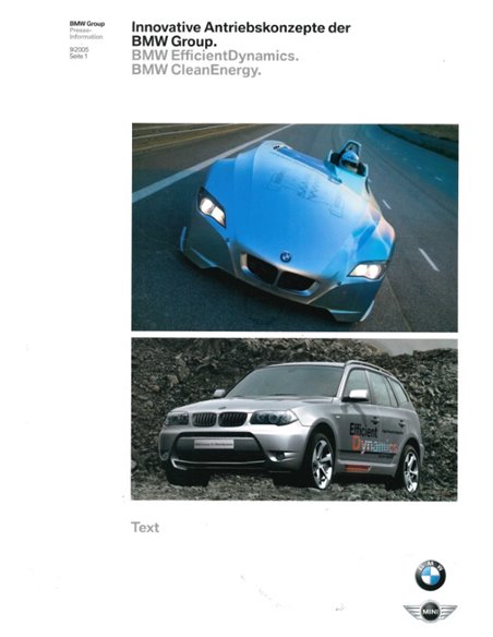 2005 BMW FRANKFURT HARDCOVER PRESSEMAPPE DEUTSCH
