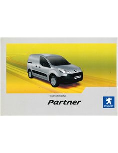 2008 PEUGEOT PARTNER OWNERS MANUAL DUTCH