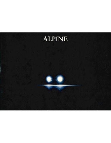 1991 ALPINE A610 TURBO BROCHURE NEDERLANDS