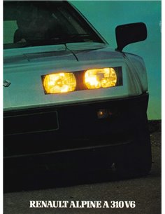 1983 ALPINE A310 V6 PROSPEKT DEUTSCH
