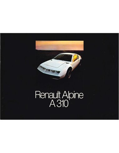 1973 ALPINE A310 PROSPEKT DEUTSCH