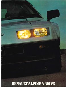 1983 ALPINE A310 V6 BROCHURE FRANS