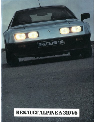 1981 ALPINE A310 V6 PROSPEKT NIEDERLÄNDISCH