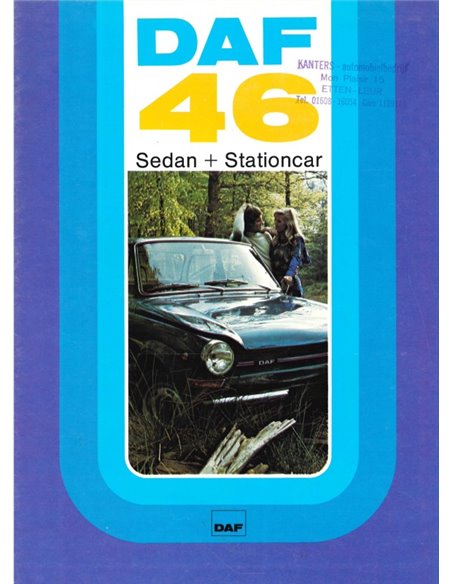 1974 DAF 46 SEDAN | STATIONCAR BROCHURE DUTCH