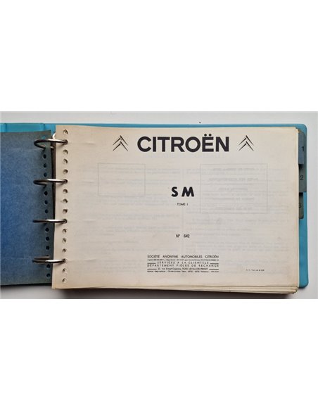 1973 CITROEN SM RESERVE ONDERDELEN CATALOGUS MULTI