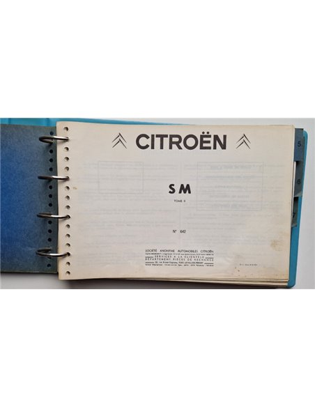 1973 CITROEN SM ONDERDELEN CATALOGUS 