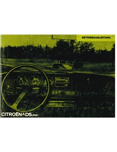 1973 CITROEN DS SUPER INSTRUCTIEBOEKJE DUITS