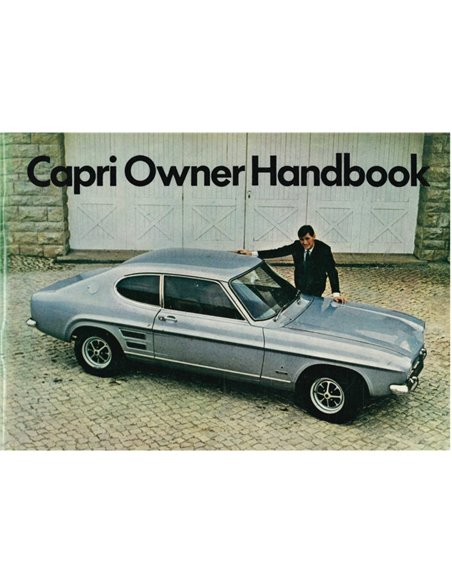1972 FORD CAPRI OWNERS MANUAL ENGLISH