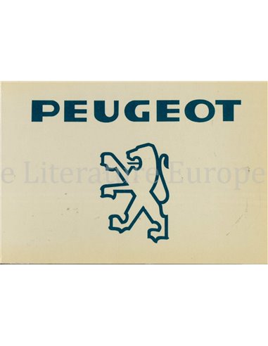PEUGEOT  (AUTO HISTOIRE)