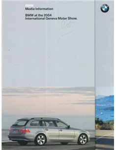 2004 BMW GENF HARDCOVER PRESSEMAPPE ENGLISCH
