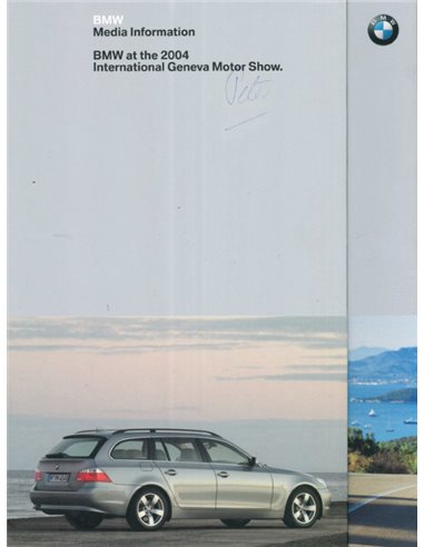 2004 BMW GENÈVE HARDCOVER PERSMAP ENGELS