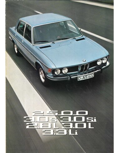 1975 BMW 2500 | 2.8 L | 3.0S | 3.0SI | 3.0L | 3.3LI PROSPEKT NIEDERLÄNDISCH