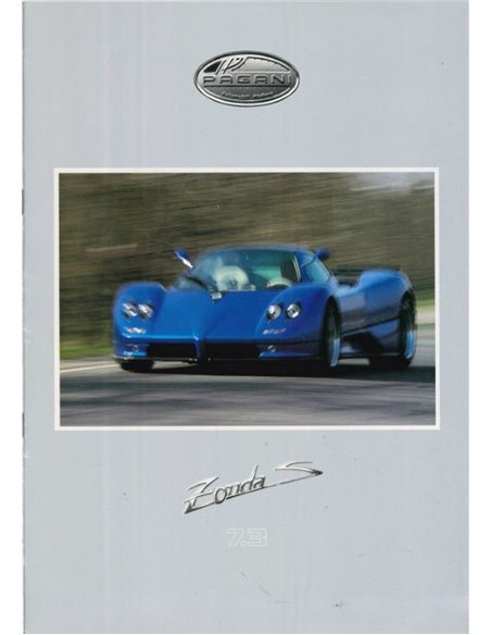 2002 PAGANI ZONDA S 7.3 PROSPEKT ENGLISCH