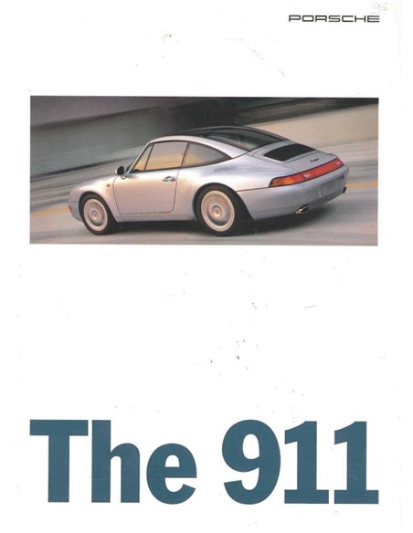 1995 PORSCHE 911 CARRERA TARGA & TURBO BROCHURE ENGLISH