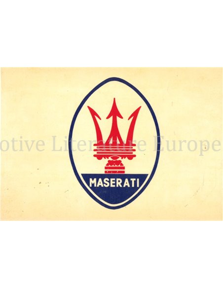 MASERATI  (POCKET HISTORY)
