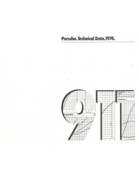 1974 PORSCHE 911 BROCHURE ENGLISH