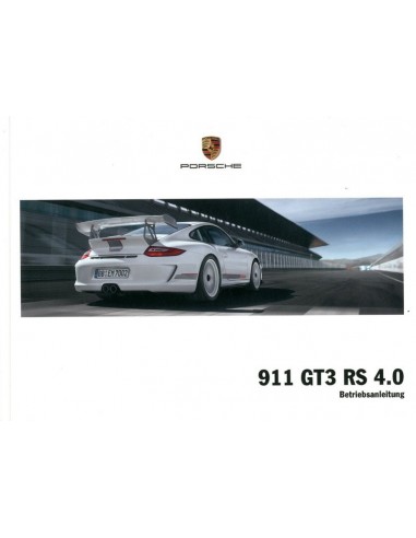 2011 PORSCHE 911 GT3 RS 4.0 INSTRUCTIEBOEKJE DUITS