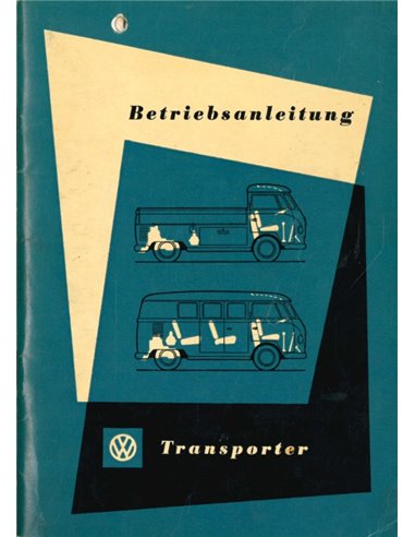 1961 VOLKSWAGEN T1 TRANSPORTER INSTRUCTIEBOEKJE DUITS