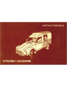 1977 CITROEN ACADIANE INSTRUCTIEBOEKJE NEDERLANDS