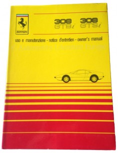 1980 FERRARI 308 GTBi GTSi INSTRUCTIEBOEKJE 195/80