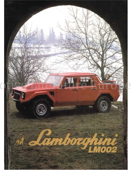 1985 LAMBORGHINI LM002 PERSMAP ITALIAANS