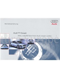 1999 AUDI TT COUPE OWNERS MANUAL GERMAN