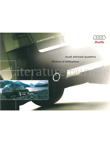2003 AUDI ALLROAD QUATTRO OWNERS MANUAL FRENCH