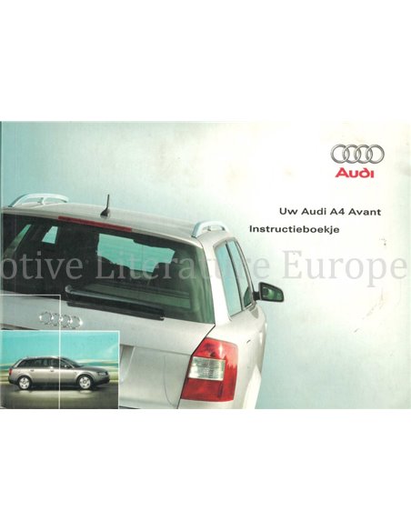 2001 AUDI A4 AVANT OWNERS MANUAL DUTCH