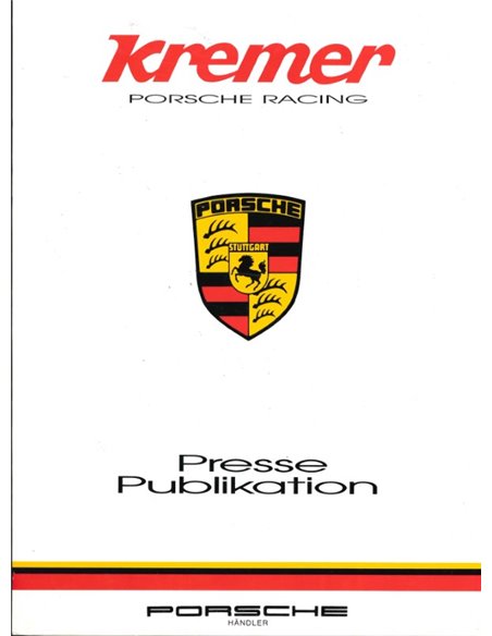 1990 PORSCHE KREMER RACING PRESSEMAPPE DEUTSCH