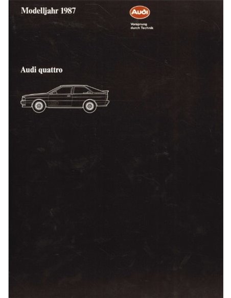 1987 AUDI QUATTRO PERSMAP DUITS