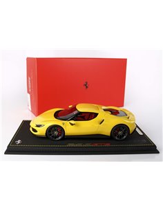 2021 FERRARI 296 GTB GIALLO MODENA BBR MODELCAR 45/99 2