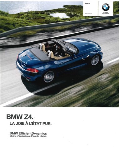 2010 BMW Z4 ROADSTER BROCHURE FRENCH