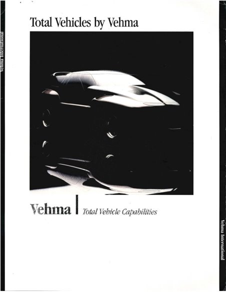 1989 VEHMA TORRERO PRESSEPROSPEKT ENGLISCH