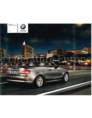2007 BMW 1 SERIE CABRIOLET BROCHURE DUTCH